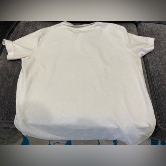 Slim Fit White Polo Shirt - business-casual, social size large - Picture 8 of 15